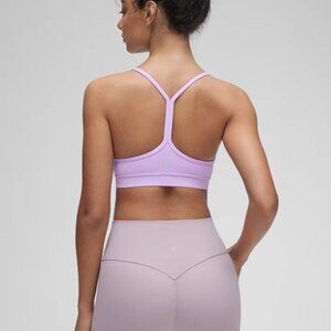 CRZ Yoga Butterluxe Y Back Spaghetti Thin Strap Bra in "Elfin Purple" - Size S
